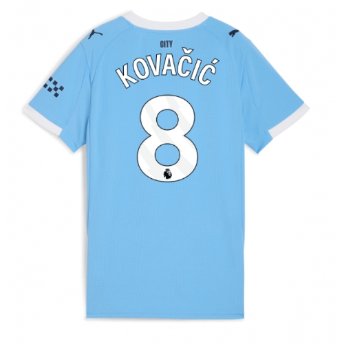 Billige Fotballdrakt Manchester City Mateo Kovacic #8 Replika Hjemmedrakt Dame 2025-26 Kortermet Billige Fotballdrakt Manchester City Mateo Kovacic #8 Replika Hjemmedrakt Dame 2025-26 Kortermet